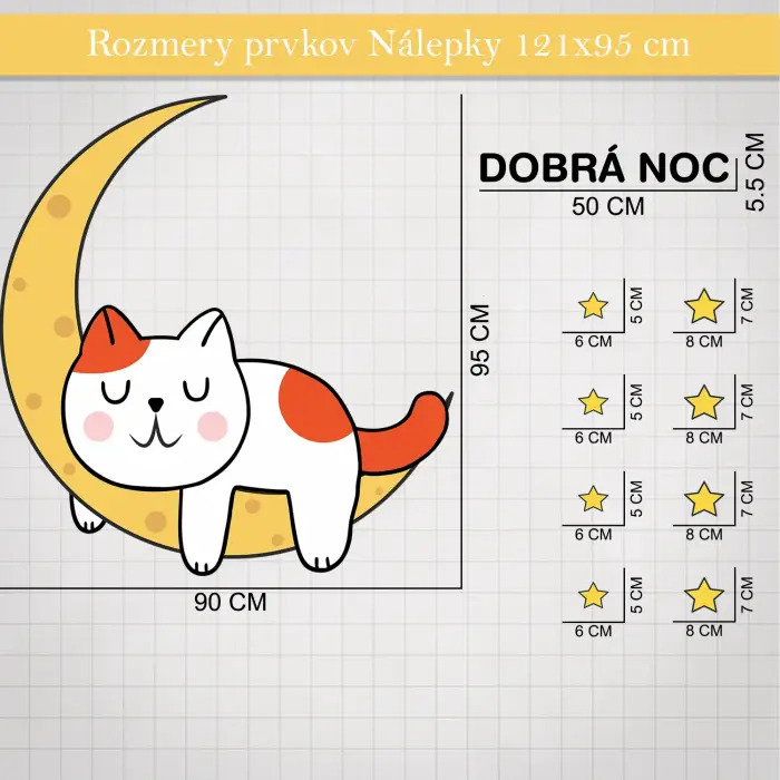 Nálepka na stenu - Good Night