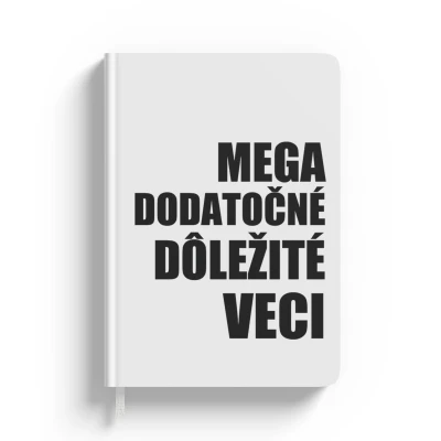 Personalizované diáre - Biela s textom