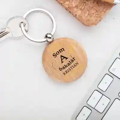 Personalizovaná drevená kľúčenka - mám licenciu
