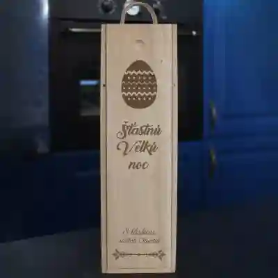 Personalizovaná vínná krabička - Veselé Veľká noc
