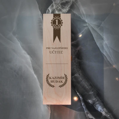 Krabice na víno s personalizovaným textom