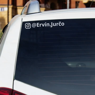 Sada dvoch nálepiek Instagram