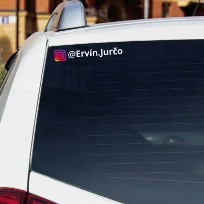 Sada dvoch nálepiek Instagram color