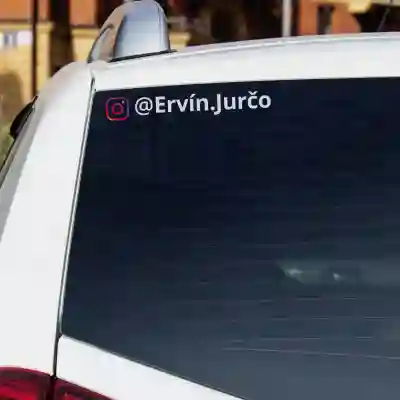 Sada dvoch nálepiek Instagram