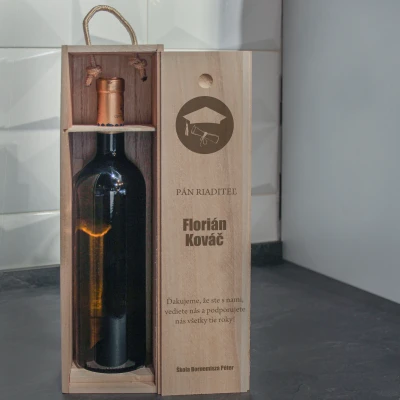 Personalizovaná vínná krabička - Promočný