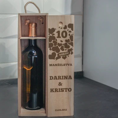 Personalizovaná vínná krabička