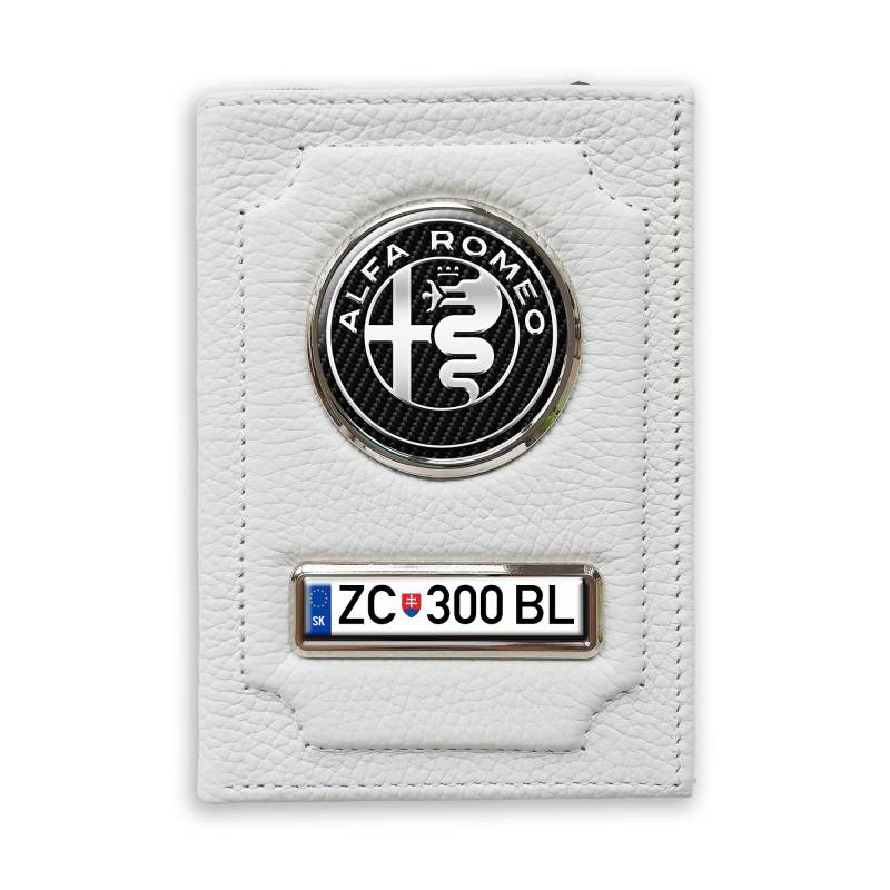 Peňaženka s priehradkou na peniaze - Alfa-Romeo Silver