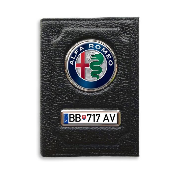 Peňaženka s priehradkou na peniaze - Alfa-Romeo