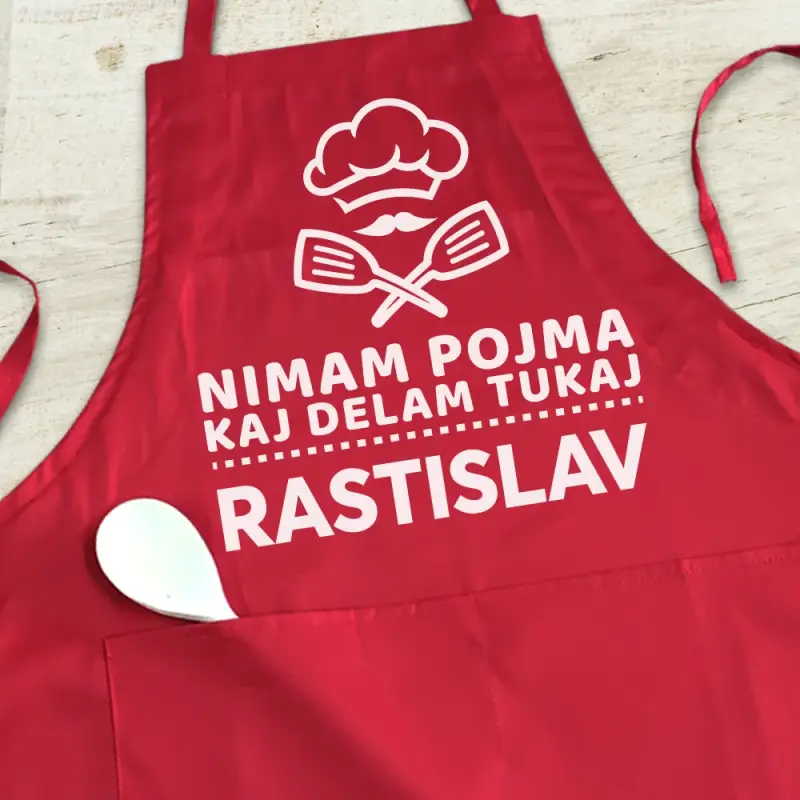 Personalizovaná kuchynská zástera - Nemám poňatie, čo tu robím Personalizovaná kuchynská zástera - Nemám poňatie, čo tu robím