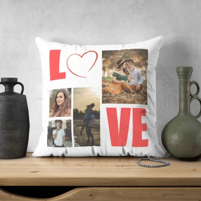Personalizovaný vankúš so 4 fotografiami