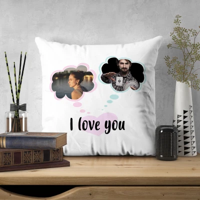 Personalizovaný vankúš s 2 fotografiami