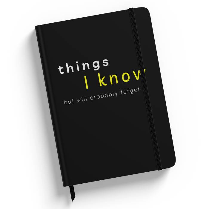 Personalizované diáre - things i know