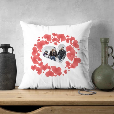 Personalizovaný vankúš so srdiečkami