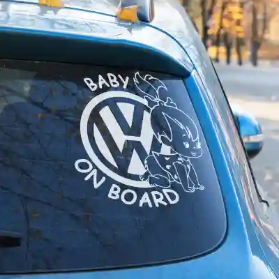 Autonálepka - Baby on Board VW Girl