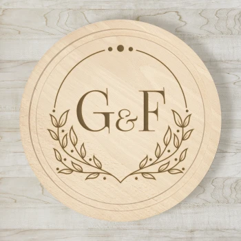 Personalizovaná okrúhla doska na krájanie